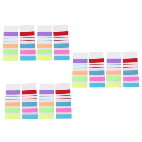 WEKADRIN 3 Stück 20 transparenter Indexaufkleber Seitenmarkierungen Buchnotizen lesezeichen für annotating tabs Buchmarkierungsregisterkarten Unterschreiben Sie hier Registerkarten von WEKADRIN
