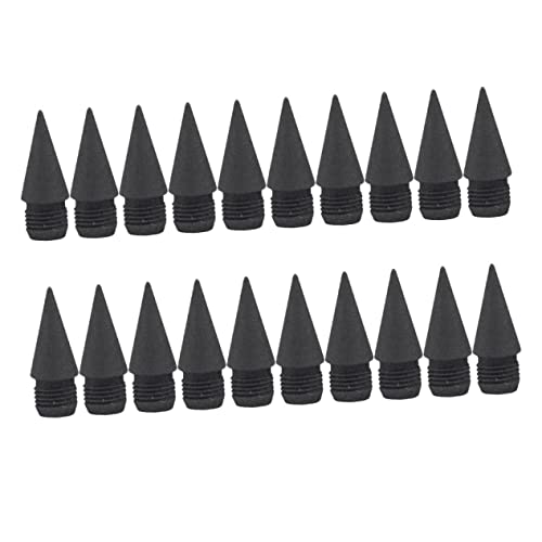 WEKADRIN 4 Sätze Ersatzstiftspitze Tintenlose Bleistiftminen Tintenloser Bleistift Ewig Graphitbleistiftspitzen Inkless Bleistiftspitzen Tipps Ohne Schärfen Ersatzspitzen Black 20 Stück * 4 von WEKADRIN
