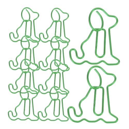 WEKADRIN 50 Süße Büroklammern in Hundeform, Einzigartige Und Dekorative Lesezeichenklammern Mit Tiermotiv, Multifunktionale Und Bezaubernde Tier-lesezeichen, Lustiges Schreibtischzubehör von WEKADRIN