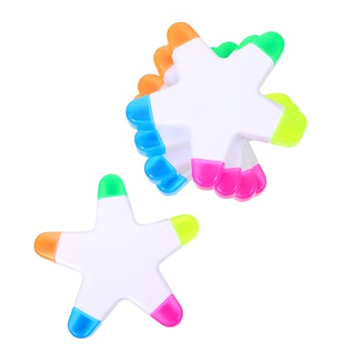 WEKADRIN 5Stücke Sternförmige Textmarker Fluoreszierende Highlighter Für Erwachsene Markieren Und Schreiben Für Schule Und Kunstprojekte WEKADRIN 5Stücke Sternförmige Textmarker Fluoreszierende Highlighter Für Erwachsene Markieren Und Schreiben Für Schule Und Kunstprojekte von WEKADRIN