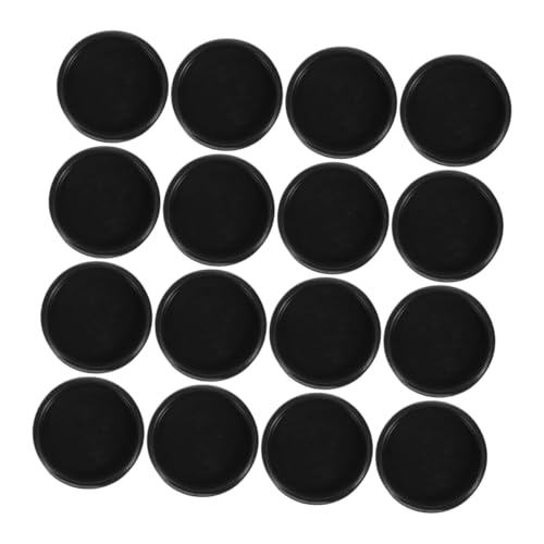 WEKAMOS 100 Stück Albumbindungsschnalle Erweiterungsscheiben Notebook-Discs Disc-Bindung Notizbücher Planer-Discs Loseblattordner aus Kunststoff Bindescheiben aus Kunststoff Plastik Black von WEKAMOS