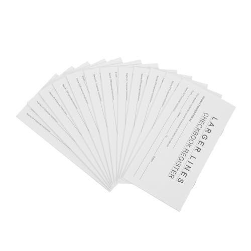 WEKAMOS 12 Stück Geschäftsbuch Buchhaltungsbuch Registerbuch Prüfen Scheckbuchhalter Scheckheftumschläge Und Registrierung Scheckhefthüllen Banktransaktionsregisterbuch Papier Weiß WEKAMOS 12 Stück Geschäftsbuch Buchhaltungsbuch Registerbuch Prüfen Scheckbuchhalter Scheckheftumschläge Und Registrierung Scheckhefthüllen Banktransaktionsregisterbuch Papier Weiß von WEKAMOS