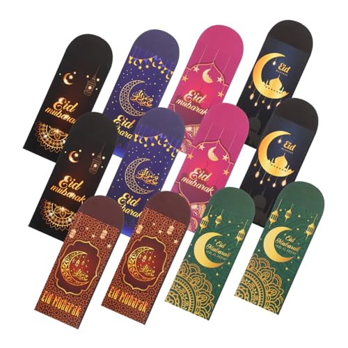 WEKAMOS 12 Stück Roter Umschlag-umschlagbeutel Geldumschlag Eid Bargeldfüllung Mini-umschläge Geldumschläge Briefumschläge Rechnungen Umschläge Ramadan-umschläge Danke Halter Papier von WEKAMOS