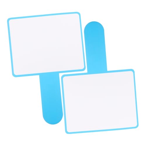 WEKAMOS 2 Stück leere Anzeigetafel Whiteboard Punktetafel Student White Boards Mini-Lehrtafeln kleine Tafel Paddel treffen Handheld-Trockenlöschung Treffen Paddel KT-Schaumstoffplatte Blue von WEKAMOS