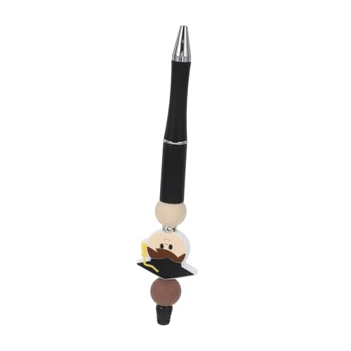 WEKAMOS Kugelschreiber mit Perlen Signaturstift Ausgefallener Stift für Damen Abschlussgeschenk zur Einschulung Geschenkideen Abschlussstiftdekoration Büro Stifte Kieselgel Black von WEKAMOS