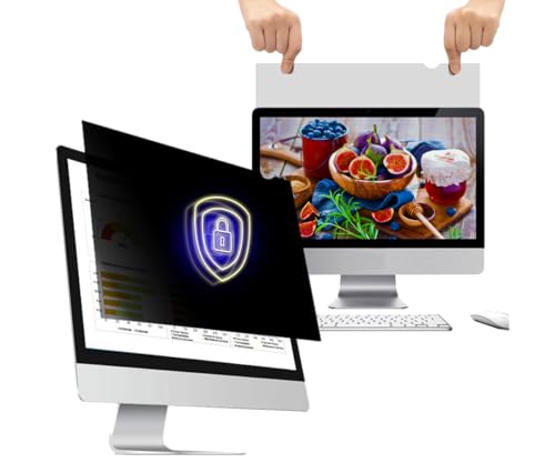 WELINC 27 Zoll - 16:9 Seitenverhältnis - Computer Blickschutzfilter für Breitbild-Monitor - Blendfrei - Anti-Kratzer Schutzfolie - Schützt Ihre Augen vor schädlicher Blendung und blauem Licht von WELINC