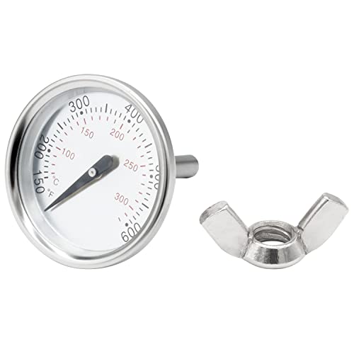 WELL GRILL Thermometer 7581/60540 BBQ Grillthermometer für Weber Spirit 200 & 300 Grills, Spirit E/S 210, 220, 310, Q Series und Holzkohlegrill, Rauchgasthermometer, Ø 45mm, 150-600℉ von WELL GRILL