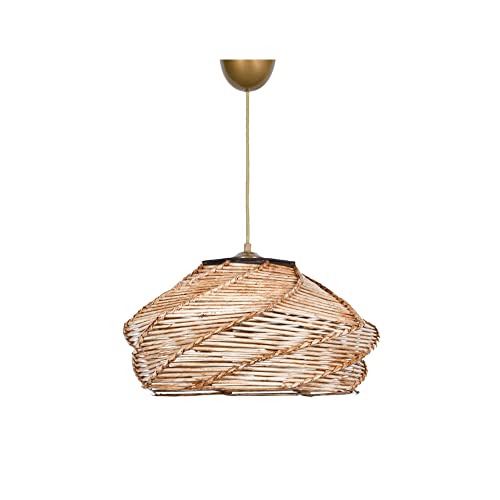 Deckenlampe mit Holz, Beige, Nesssammlung, 36x36x65, Kappe 27 max 45 - 60 von WELL HOME MOBILIARIO & DECORACIÓN