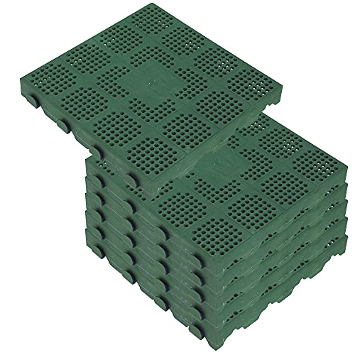 Pack de 6 baldosas plásticas para suelo exterior en panal de 39x39x4,8 cm. Superficie total 0,9m² Colección COMBI - Verde Pack de 6 baldosas plásticas para suelo exterior en panal de 39x39x4,8 cm. Superficie total 0,9m² Colección COMBI - Verde von WELL HOME MOBILIARIO & DECORACIÓN