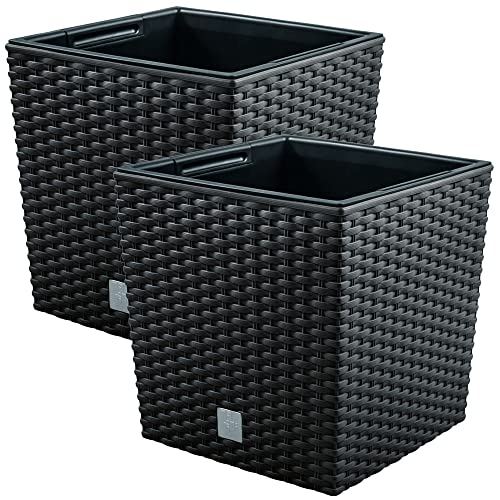 WELL HOME MOBILIARIO & DECORACIÓN 2 Stück Blumentopf 64 Liter mit Eiswürfel zum Pflanzen in der Farbe Schokolade 40 x 40 x 41 cm WELL HOME MOBILIARIO & DECORACIÓN 2 Stück Blumentopf 64 Liter mit Eiswürfel zum Pflanzen in der Farbe Schokolade 40 x 40 x 41 cm von WELL HOME MOBILIARIO & DECORACIÓN