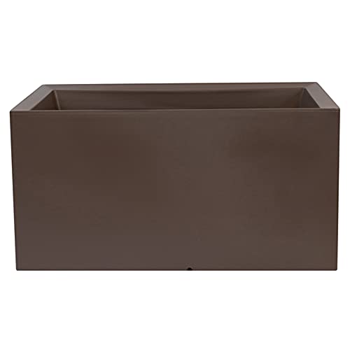 WELL HOME MOBILIARIO & DECORACIÓN Blumentopf aus Polyethylen von ROTOMOLDEO Farbe Taupe 80 x 40 x 40 cm von WELL HOME MOBILIARIO & DECORACIÓN