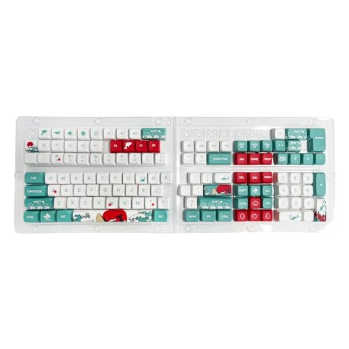 Exquisite 125 Tasten Coral Sea Keycap Set XDA Profile PBT 5-seitige Farbstoff-Sublimation ​Tastenkappen Mechanische Tastaturen Keycap Coral Sea Keycaps von WELLDOER