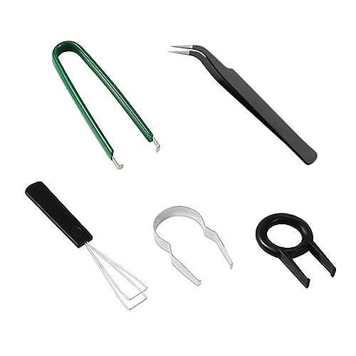 WELLDOER 5-in-1 Computer-Tastatur-Werkzeug-Set mit Tastenkappen-Abzieherschaltern, Extraktor und antistatischer Pinzette, Tastenkappen-Werkzeug WELLDOER 5-in-1 Computer-Tastatur-Werkzeug-Set mit Tastenkappen-Abzieherschaltern, Extraktor und antistatischer Pinzette, Tastenkappen-Werkzeug von WELLDOER