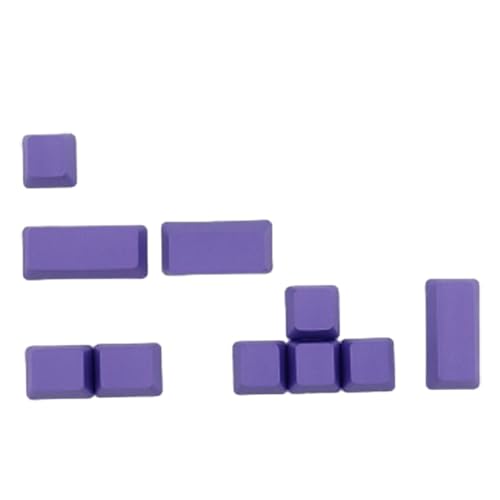 WELLDOER Buntes Tastenkappen-Set für mechanische Tastaturen, einzigartiges PBT-Material, glatte Textur, programmierbare Tastaturen, 10 Stück von WELLDOER