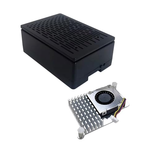 WELLDOER Für RPI 5 Board-Abdeckung, ABS-geformtes Gehäuse, Schutzbox, optionaler offizieller Kühlkörper-Lüfter, ABS-Material von WELLDOER