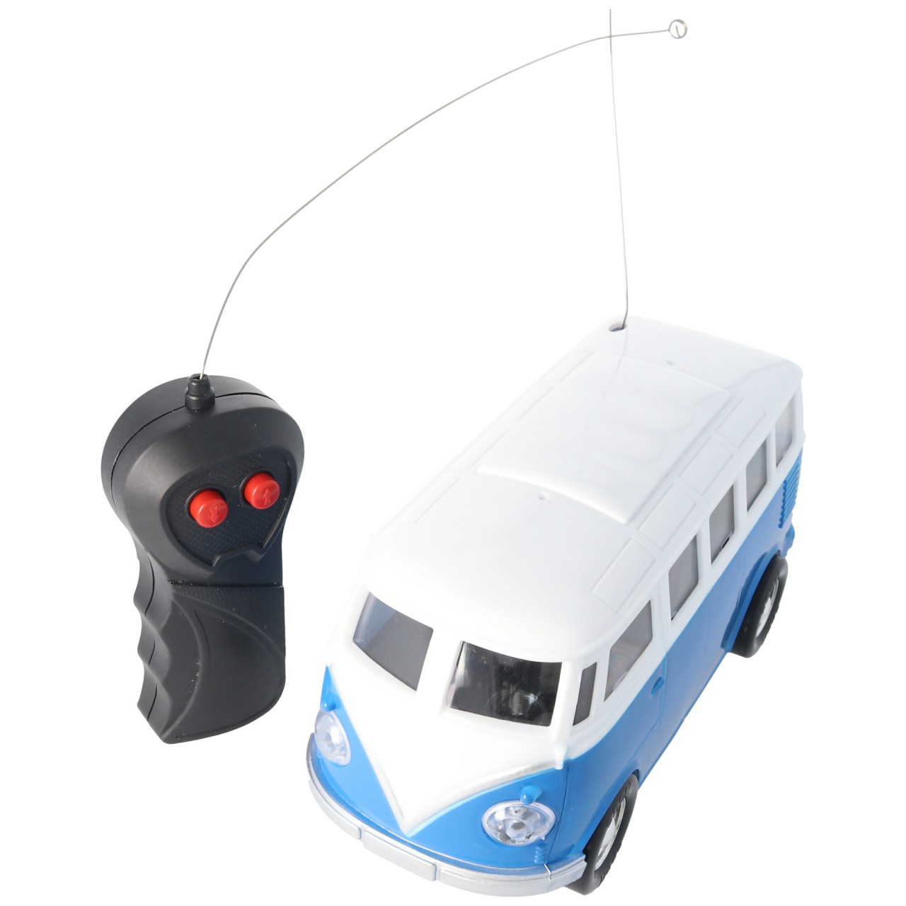 Retro Bus Bulli RC-Model im Maßstab 1:24 Farbe blau inklusive 5 AA Mignon Batterien Retro Bus Bulli RC-Model im Maßstab 1:24 Farbe blau inklusive 5 AA Mignon Batterien von WELLY