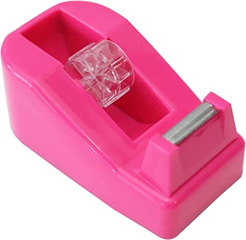 WELSTIK Easy Cut Tischabroller - rutschfest, einfache Handhabung, sauberer Schnitt, klebeband tischabroller, Hochleistungs Klebebandabroller,rosarot WELSTIK Easy Cut Tischabroller - rutschfest, einfache Handhabung, sauberer Schnitt, klebeband tischabroller, Hochleistungs Klebebandabroller,rosarot von WELSTIK