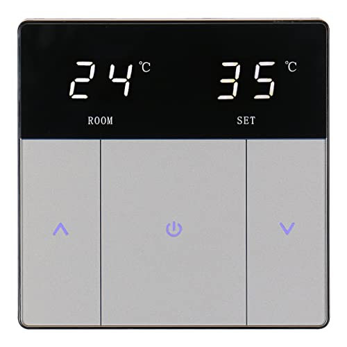 Wengart Raumthermostat WG808,Touch-Taste,AC230V max10A, Für das Wasserheizsystem ist EIN 86 x 86 mm großer Installationskasten erforderlich Wengart Raumthermostat WG808,Touch-Taste,AC230V max10A, Für das Wasserheizsystem ist EIN 86 x 86 mm großer Installationskasten erforderlich von WENGART