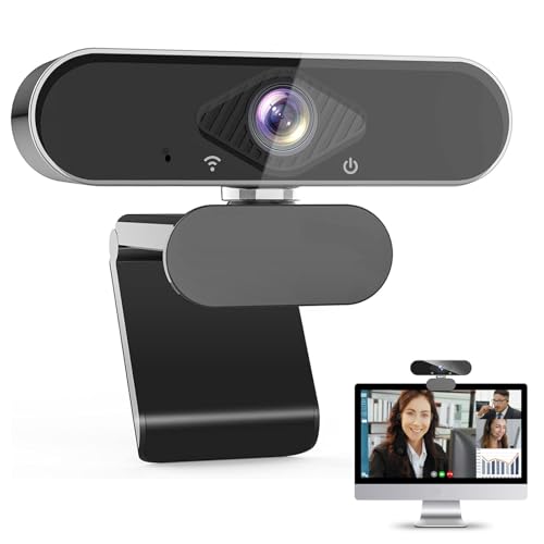 USB Webcam, 1080P Full HD Webkamera mit Mikrofon, Plug and Play, Auto Lichtkorrektur, 360° Drehung, USB Streaming Webcam für PC, Laptop, Mac, Online-Kurse, Videoanrufe, Konferenz, Gaming USB Webcam, 1080P Full HD Webkamera mit Mikrofon, Plug and Play, Auto Lichtkorrektur, 360° Drehung, USB Streaming Webcam für PC, Laptop, Mac, Online-Kurse, Videoanrufe, Konferenz, Gaming von WENJION