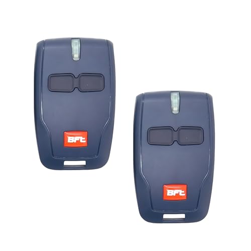 WENJION 2 x 433 MHz Fernbedienung für BFT Toröffner, Ersatz für BFT Mitto 2 Fernbedienung, 2-K-Garagentor-Schlüsselanhänger mit Schlüsselanhänger, kompatibel mit MITTO B RCB02 12 V elektrischem WENJION 2 x 433 MHz Fernbedienung für BFT Toröffner, Ersatz für BFT Mitto 2 Fernbedienung, 2-K-Garagentor-Schlüsselanhänger mit Schlüsselanhänger, kompatibel mit MITTO B RCB02 12 V elektrischem von WENJION