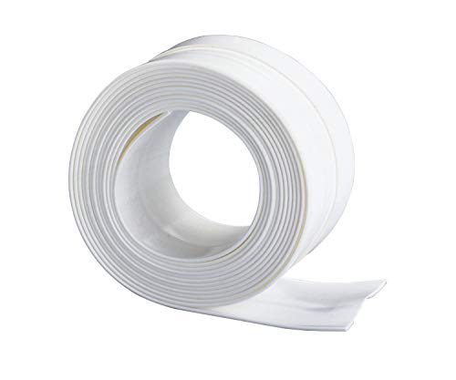 WENKO Abdichtungsband Extrabreit - wasserundurchlässig, beständig gegen Reinigungsmittel, Kunststoff, 5 x 0.2 x 350 cm, Weiß von WENKO