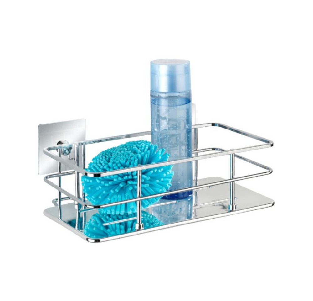 WENKO Wandhalter Wandablage Quadro Bad Dusche, (Spar-Set, 1-St., Ablage Regal ohne bohren), Badablagen von WENKO