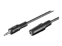 Wentronic Goobay 3,5mm-Klinke-Verlängerungskabel, Schwarz, 2 m - Klinke 3,5 mm-Stecker (3-Pin, Stereo) > Klinke 3,5 mm-Buchse (3-Pin, Stereo) (50431) von WENTRONIC GMBH
