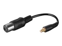 Wentronic Goobay Antennen-Adapter: IEC/Koax-Buchse - MCX-Buchse, 0.1 m - Zum Anschluss eines Antennenkabels mit Koax Stecker am MCX-Antenneneingangs z.B. eines DVB-T USB Sticks (67227) von WENTRONIC GMBH