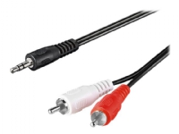 goobay - Audiokabel - Miniklinkenstecker 3,5 mm auf RCA-Stecker - 5 m - geschirmt - schwarz goobay - Audiokabel - Miniklinkenstecker 3,5 mm auf RCA-Stecker - 5 m - geschirmt - schwarz von WENTRONIC GMBH