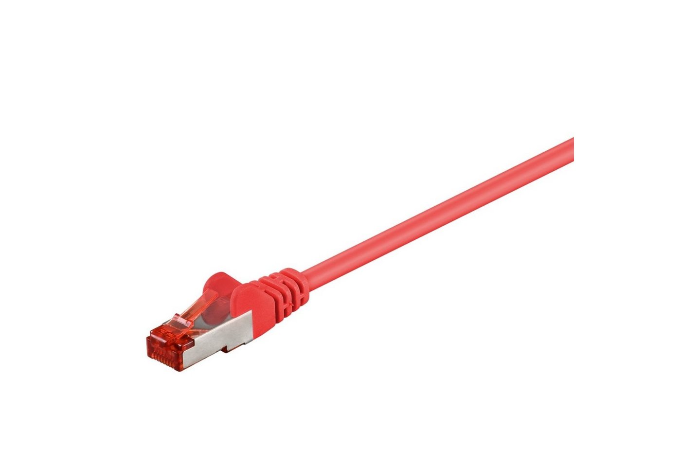 WENTRONIC GOOBAY Patchkabel RJ45 S/FTP Cat6 5.00m rot PIMF Netzwerkkabel von WENTRONIC