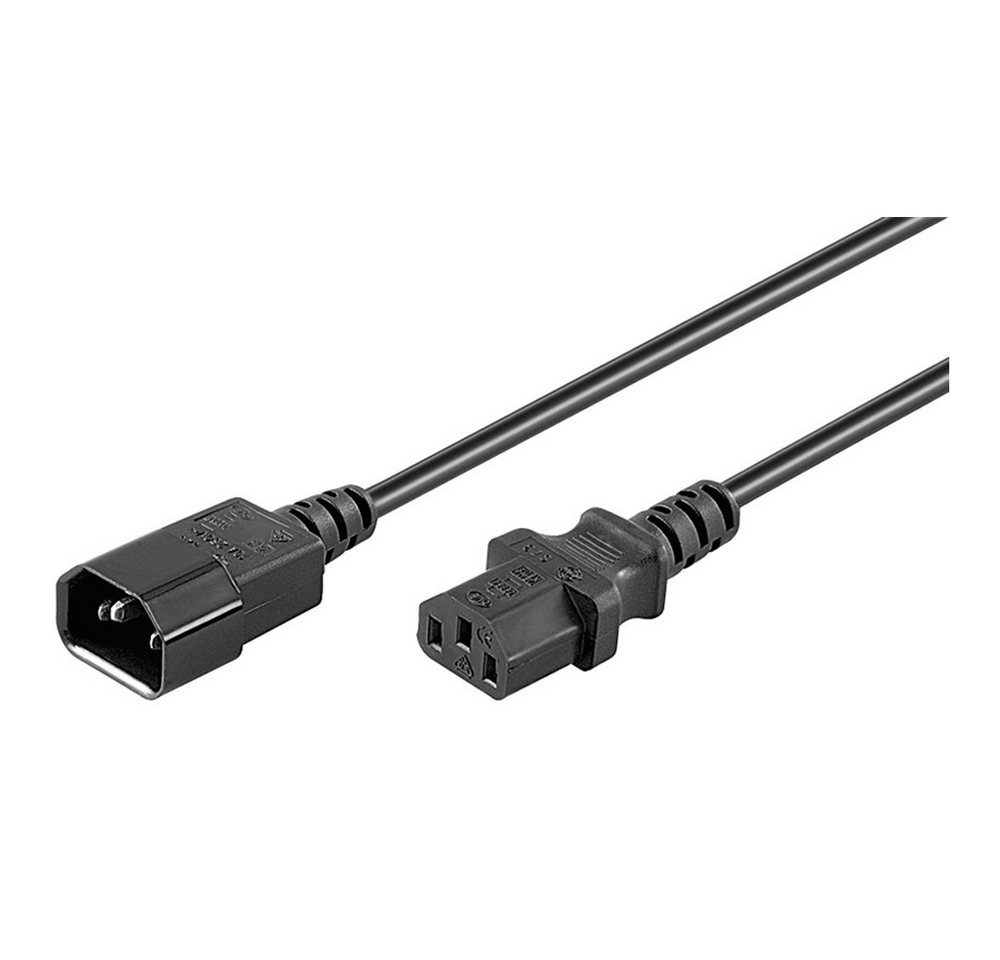 WENTRONIC Netzkabel 1,5 m schwarz lose Ware AC Buchse > AC Stecker Computer-Kabel WENTRONIC Netzkabel 1,5 m schwarz lose Ware AC Buchse > AC Stecker Computer-Kabel von WENTRONIC