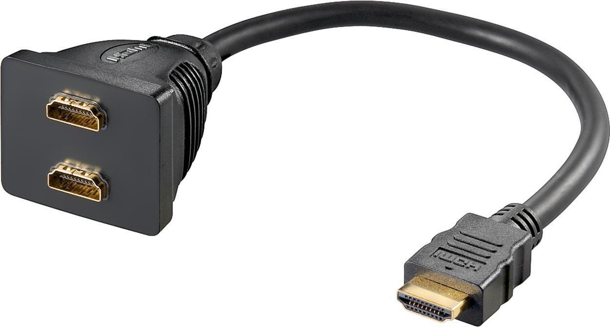 WENTRONIC WENTRONIC HDMI M / 2x HDMI F SB HDMI 2x HDMI Männlich/weiblich Gold... HDMI-Kabel von WENTRONIC