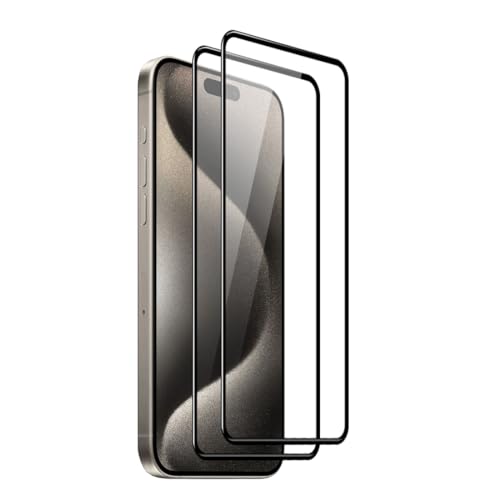 WEOFUN [2 Stück] 3D Schutzfolie für iPhone 15 Pro,6.1 Zoll von WEOFUN