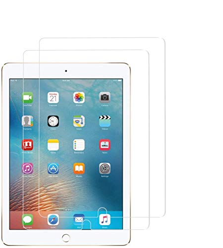 WEOFUN 2 Stück Schutzfolie kompatibel mit iPad 9/ iPad 8/ iPad 7 (10.2'' 2020/2019) / iPad Air 3 (10.5'' 2019) / iPad Pro 10.5, DisplaySchutzfolie [0.33mm, Anti-Kratzen, Anti Fingerprint, 9H Härte] von WEOFUN