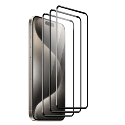 WEOFUN 3 Stück 3D Schutzfolie für iPhone 15 Pro,6.1 Zoll von WEOFUN