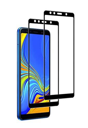 WEOFUN 3D Panzerfolie für Samsung galaxy A7 2018 [2 Stück] ，Schutzfolie für Samsung galaxy A7 2018 [ 9H Härte Displayschutz, Anti-Kratzen, Anti-Öl, Anti-Bläschen ] - Schwarz von WEOFUN