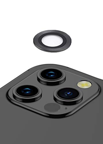 WEOFUN Kamera Schutzfolie [3 Stück], Kompatibel mit iPhone 12 Pro Max, Aluminiumlegierung 360 Grad Schutz Kamera Linse,Anti-Kratzer,HD Klar-(Graphit) von WEOFUN