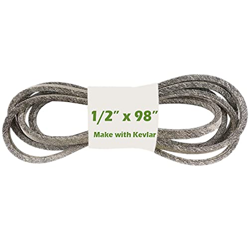 1.27 cmx248.9 cm Rasenmäher Schneidbrett Riemenantrieb mit Kevlar kompatibel mit John Deere M128733, Ariens 07200116, 7200116, Husqvarna 532131006 532110883, 53213131 006 1. 10883X, 532110883. von WEPARTICULAR