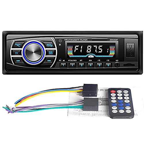 WEPARTICULAR Autoradio 12V/24V LKW Radio Bluetooth 1 Din Auto Stereo Player AUX ISO Schnittstelle MP3 FM/USB/Radio mit Fernbedienung von WEPARTICULAR