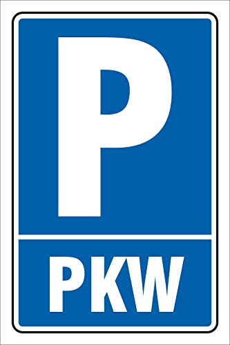 Schild Parken, Parkplatz, PKW, 3 mm Alu-Verbund 300 x 200 mm von WERBEPUNKT.