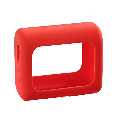 WERICO Silikonhülle Tragetasche Case für JBL go 3 Lautsprecher, tragbare ultraleichte Silikon Schutzhülle mit Karabiner (Red) von WERICO