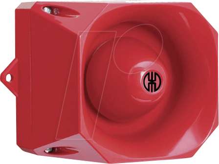 WERMA 14100055 - Mehrtonsirene WM 32 Töne 9-60VDC RD von WERMA SIGNALTECHNIK