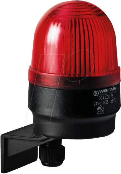 WERMA 204 100 75 - Aufbauleuchte, LED, Winkel, rot, 24 V AC/DC von WERMA SIGNALTECHNIK