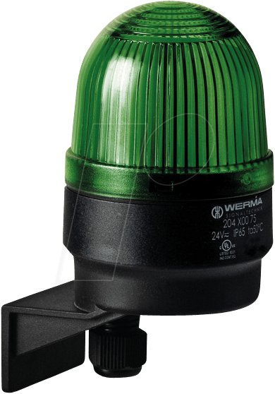 WERMA 204 200 75 - Aufbauleuchte, LED, Winkel, grün, 24 V AC/DC von WERMA SIGNALTECHNIK