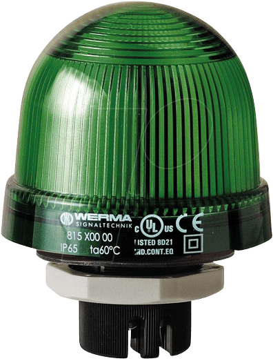 WERMA 815 200 00 - Einbauleuchte, schlagfest, grün, 12-240 V von WERMA SIGNALTECHNIK
