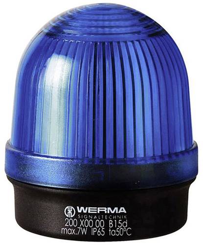 Werma Signaltechnik Signalleuchte 200.500.00 200.500.00 Blau Dauerlicht 12 V/AC, 12 V/DC, 24 V/AC, 2 von WERMA SIGNALTECHNIK