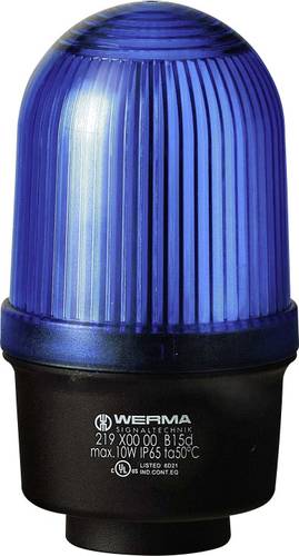 Werma Signaltechnik Signalleuchte 219.500.00 219.500.00 Blau Dauerlicht 12 V/AC, 12 V/DC, 24 V/AC, 2 von WERMA SIGNALTECHNIK