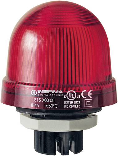 Werma Signaltechnik Signalleuchte 815.100.00 815.100.00 Rot Dauerlicht 12 V/AC, 12 V/DC, 24 V/AC, 24 von WERMA SIGNALTECHNIK