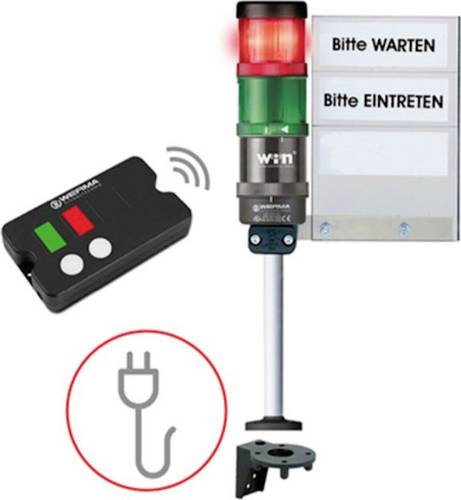 Werma Signaltechnik Zutrittskontrolle SignalSET Funk 64919101 Zugangskontrolle, fernbedienbar Grün, von WERMA SIGNALTECHNIK