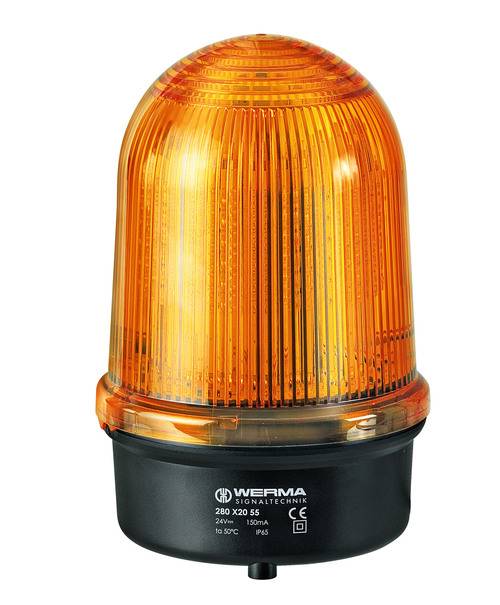 Werma LED-Rundumsignalleuchte 28032068 BM 115-230VAC gelb Bodenmontage von WERMA Signaltechnik GmbH + Co.